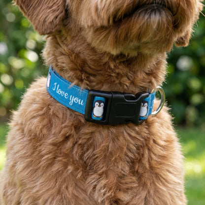 Custom Glow-in-the-Dark Knitted Collar, Personalized Pattern Pet Collar with Adjustable Fit, Quick-Release Buckle, Reinforced D-Ring, Soft Breathable Fabric for Small Medium Large Dogs（Free Shipping）