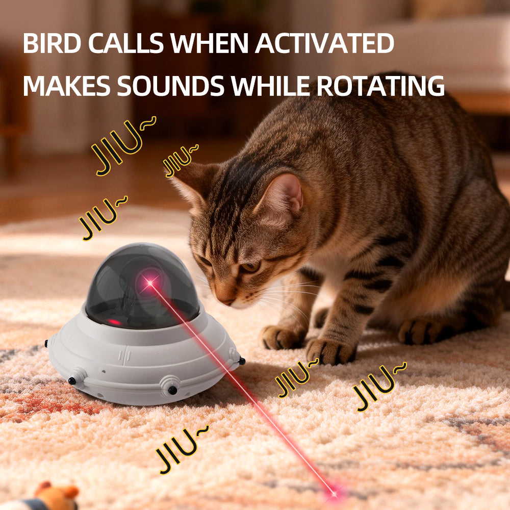 Cat Laser Toy,App Remote Control & Automatic Sensor Cat Interactive Toy,360° & 3 Laser Modes with USB Charging.Fun Toys for Indoor Cats & Kittens