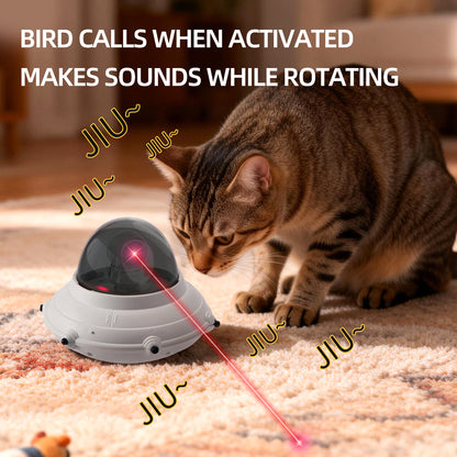 Cat Laser Toy,App Remote Control & Automatic Sensor Cat Interactive Toy,360° & 3 Laser Modes with USB Charging.Fun Toys for Indoor Cats & Kittens